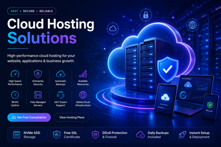 Cloud hosting solutions with secure scalable high-performance servers by Felix Technologies